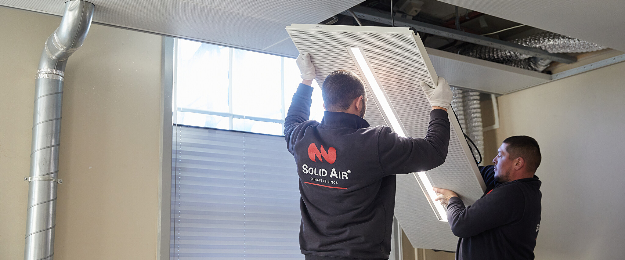 Division installation - Solid Air Climate Ceilings